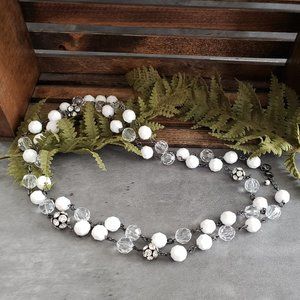 Avon White Now Necklace